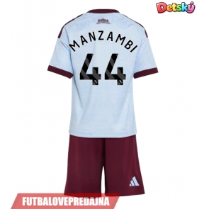 Lacne Dětský Futbalové dres Aston Villa Johan Manzambi #44 2026-27 Krátky Rukáv - Tretina (+ trenírky)